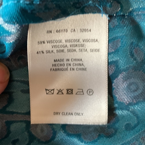 Floreat Anthropologie Valo Burnout Silk Blend Blouse Size Small - Picture 6 of 6